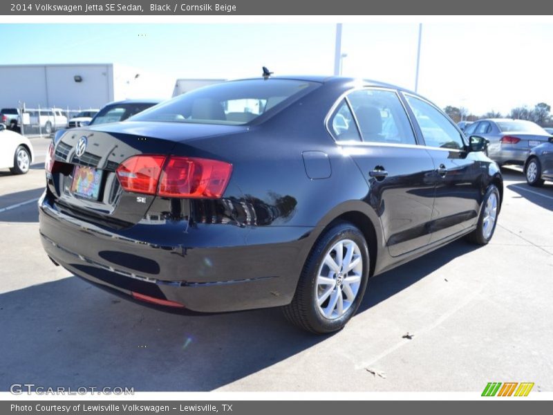 Black / Cornsilk Beige 2014 Volkswagen Jetta SE Sedan