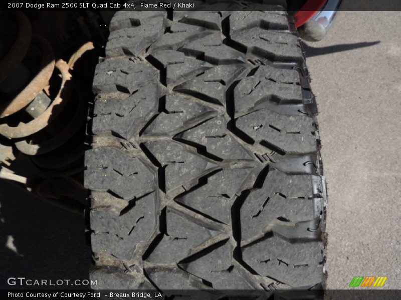 Flame Red / Khaki 2007 Dodge Ram 2500 SLT Quad Cab 4x4