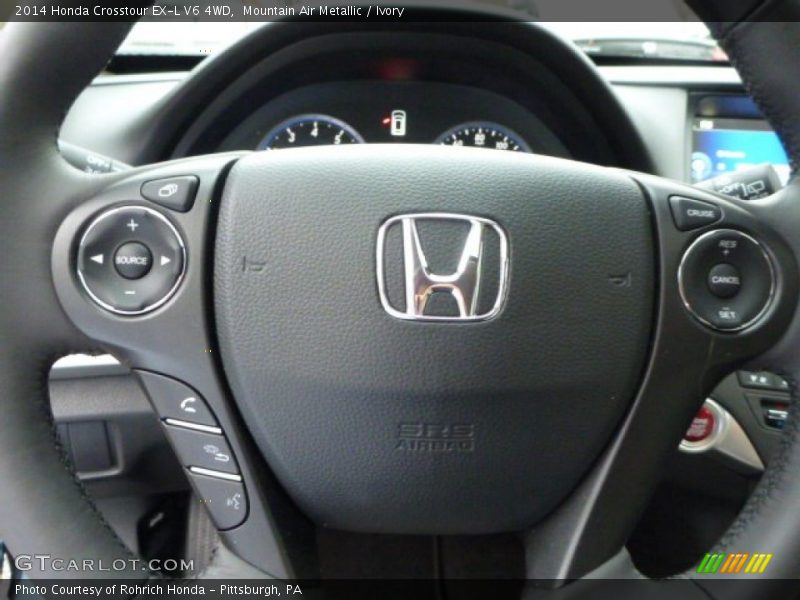 Mountain Air Metallic / Ivory 2014 Honda Crosstour EX-L V6 4WD