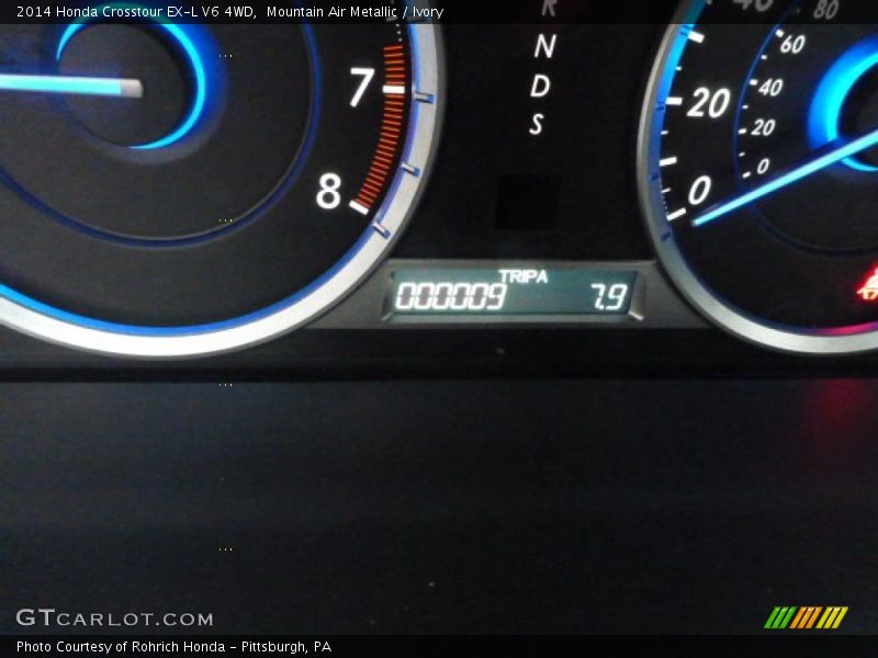 Mountain Air Metallic / Ivory 2014 Honda Crosstour EX-L V6 4WD