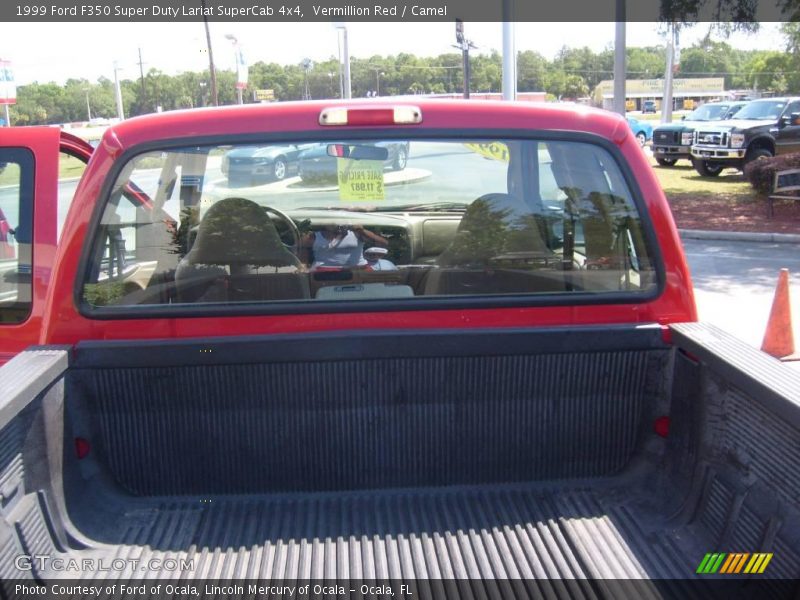 Vermillion Red / Camel 1999 Ford F350 Super Duty Lariat SuperCab 4x4