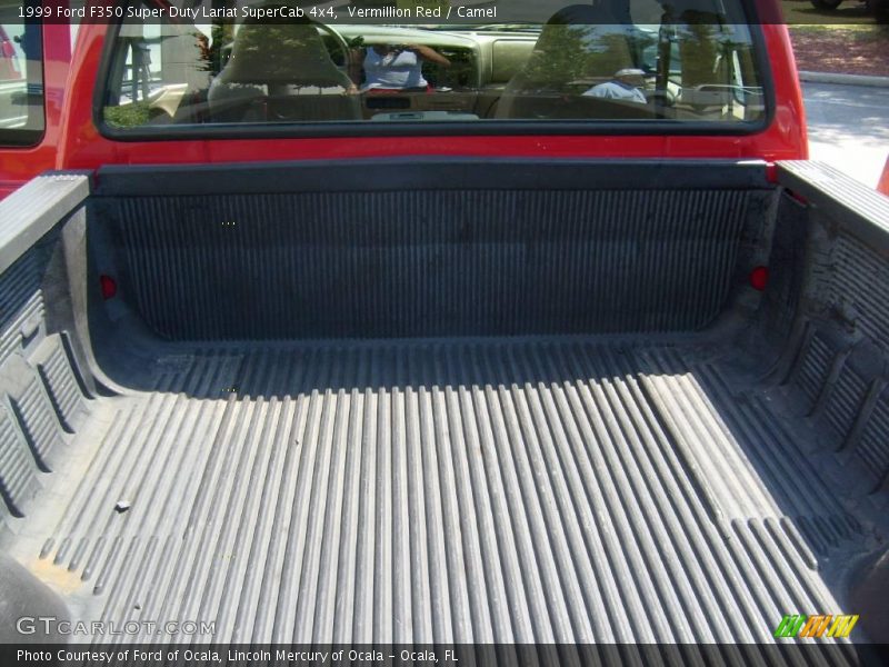 Vermillion Red / Camel 1999 Ford F350 Super Duty Lariat SuperCab 4x4