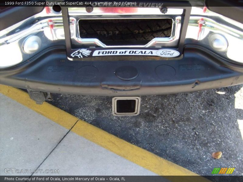Vermillion Red / Camel 1999 Ford F350 Super Duty Lariat SuperCab 4x4