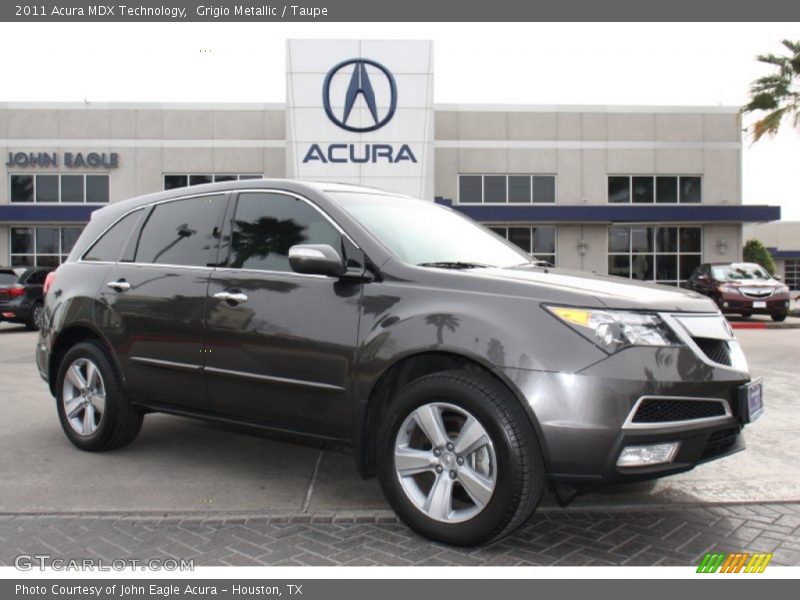 Grigio Metallic / Taupe 2011 Acura MDX Technology