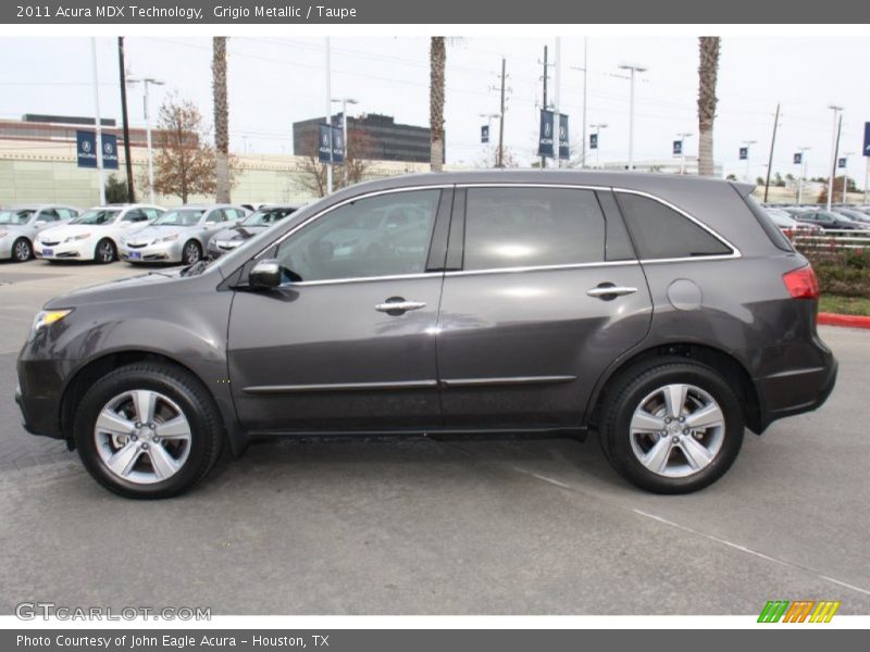 Grigio Metallic / Taupe 2011 Acura MDX Technology