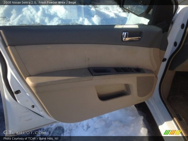 Fresh Powder White / Beige 2008 Nissan Sentra 2.0