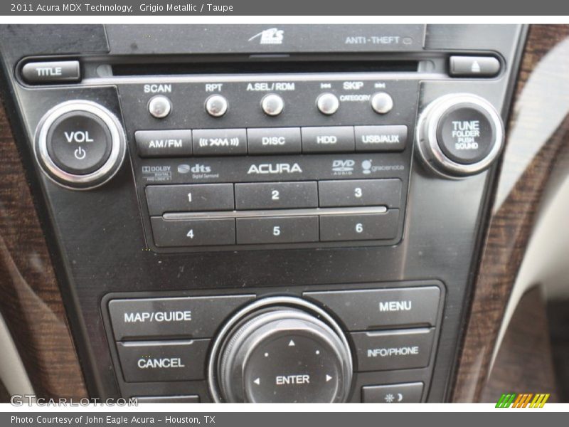 Grigio Metallic / Taupe 2011 Acura MDX Technology