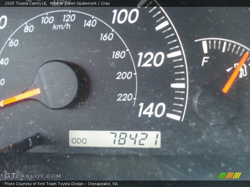 Mineral Green Opalescent / Gray 2005 Toyota Camry LE