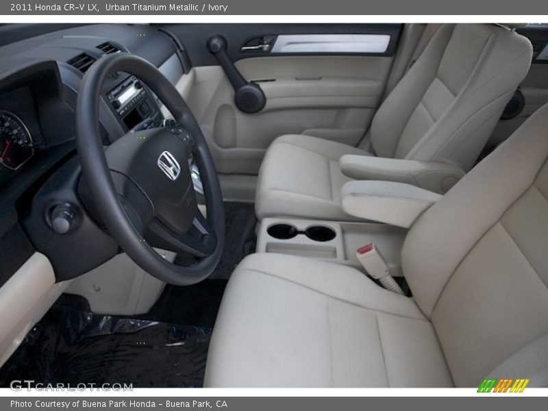Urban Titanium Metallic / Ivory 2011 Honda CR-V LX
