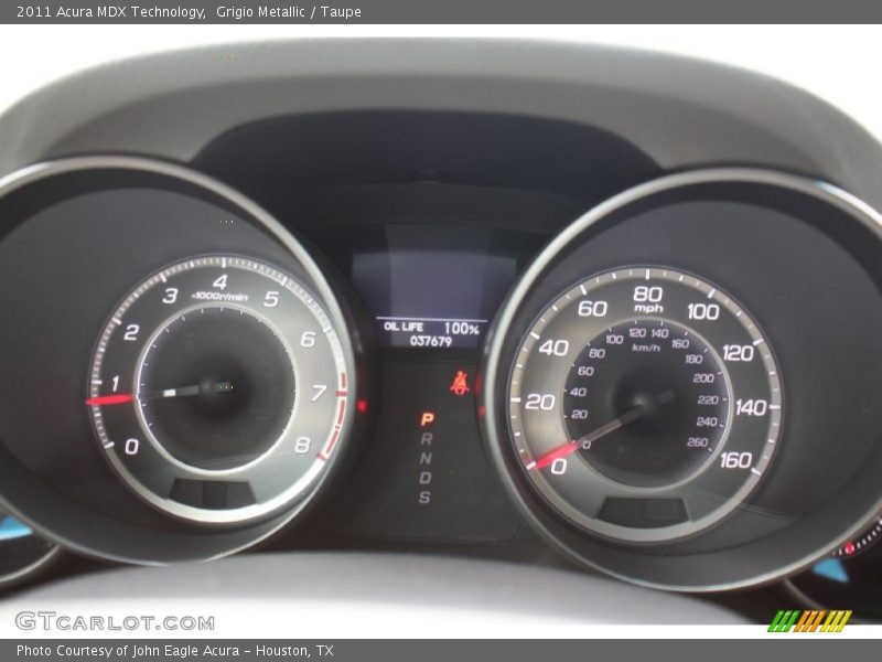 Grigio Metallic / Taupe 2011 Acura MDX Technology