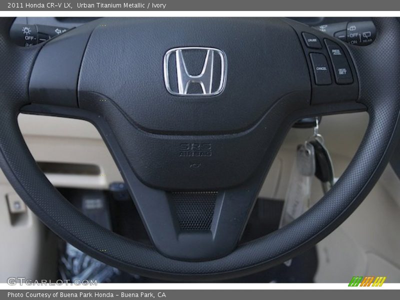 Urban Titanium Metallic / Ivory 2011 Honda CR-V LX