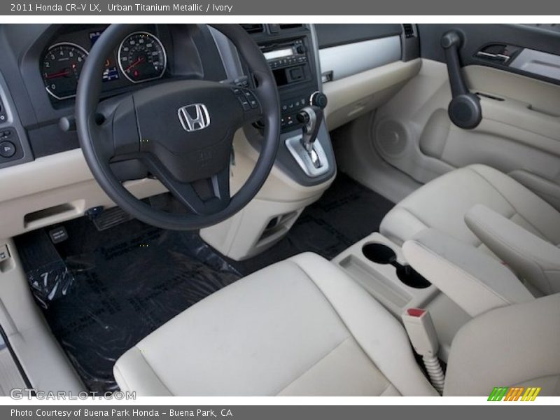 Urban Titanium Metallic / Ivory 2011 Honda CR-V LX