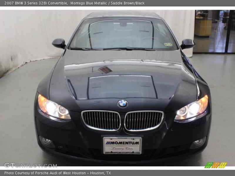 Montego Blue Metallic / Saddle Brown/Black 2007 BMW 3 Series 328i Convertible