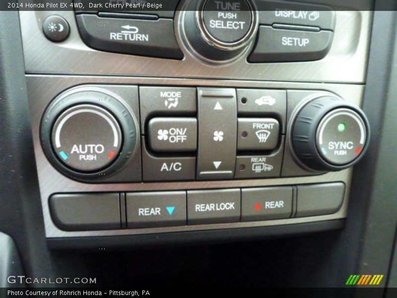 Controls of 2014 Pilot EX 4WD