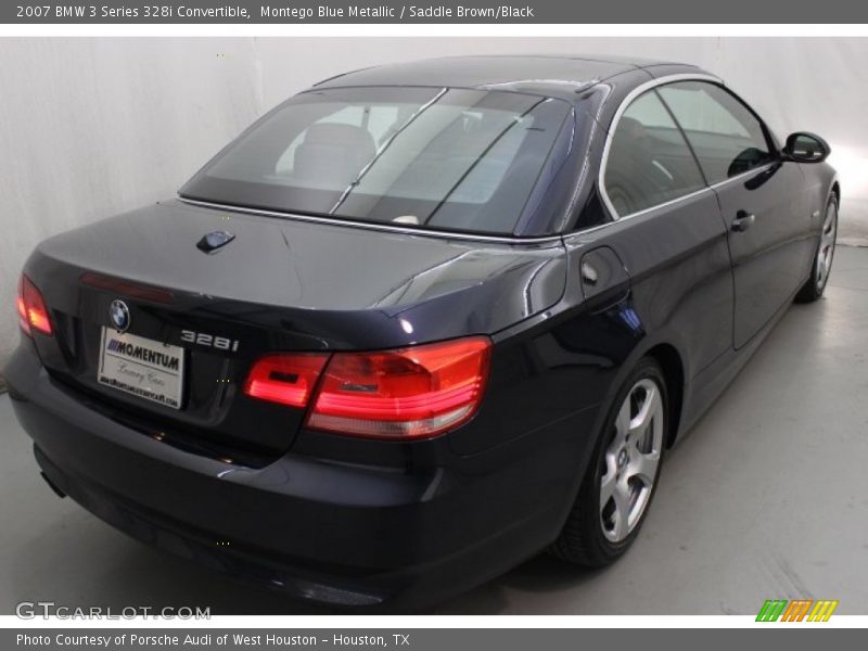 Montego Blue Metallic / Saddle Brown/Black 2007 BMW 3 Series 328i Convertible