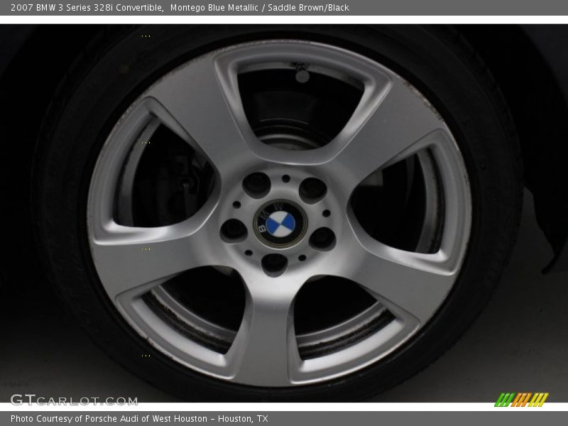 Montego Blue Metallic / Saddle Brown/Black 2007 BMW 3 Series 328i Convertible