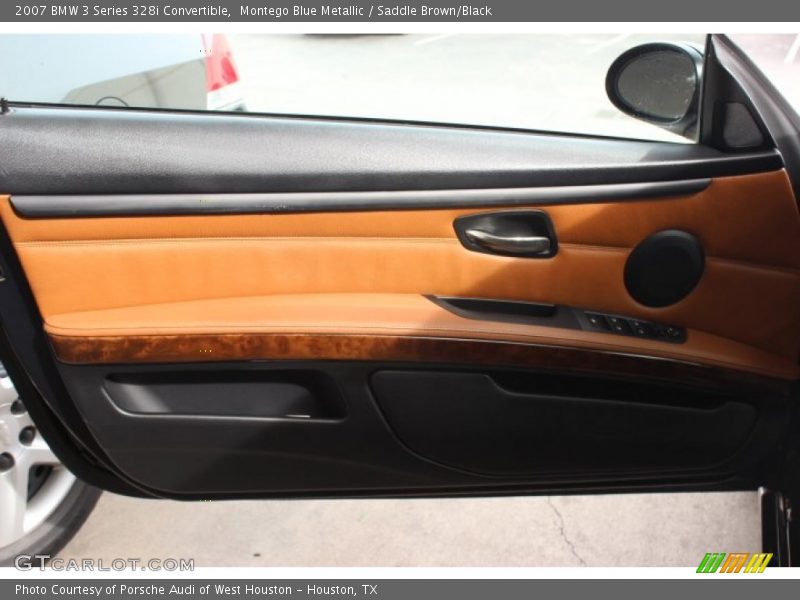 Montego Blue Metallic / Saddle Brown/Black 2007 BMW 3 Series 328i Convertible