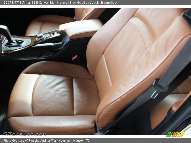 Montego Blue Metallic / Saddle Brown/Black 2007 BMW 3 Series 328i Convertible