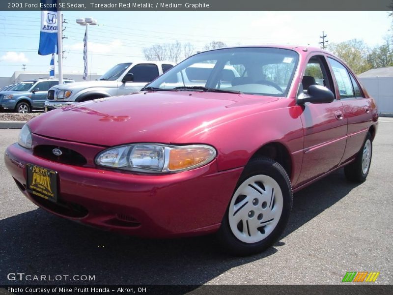 Toreador Red Metallic / Medium Graphite 2001 Ford Escort SE Sedan