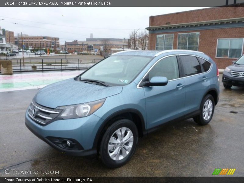 Mountain Air Metallic / Beige 2014 Honda CR-V EX-L AWD