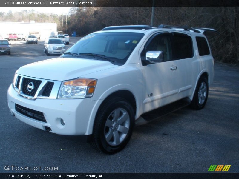 Blizzard White / Almond 2008 Nissan Armada LE