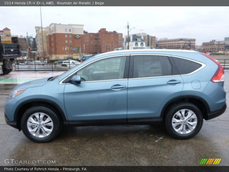 Mountain Air Metallic / Beige 2014 Honda CR-V EX-L AWD