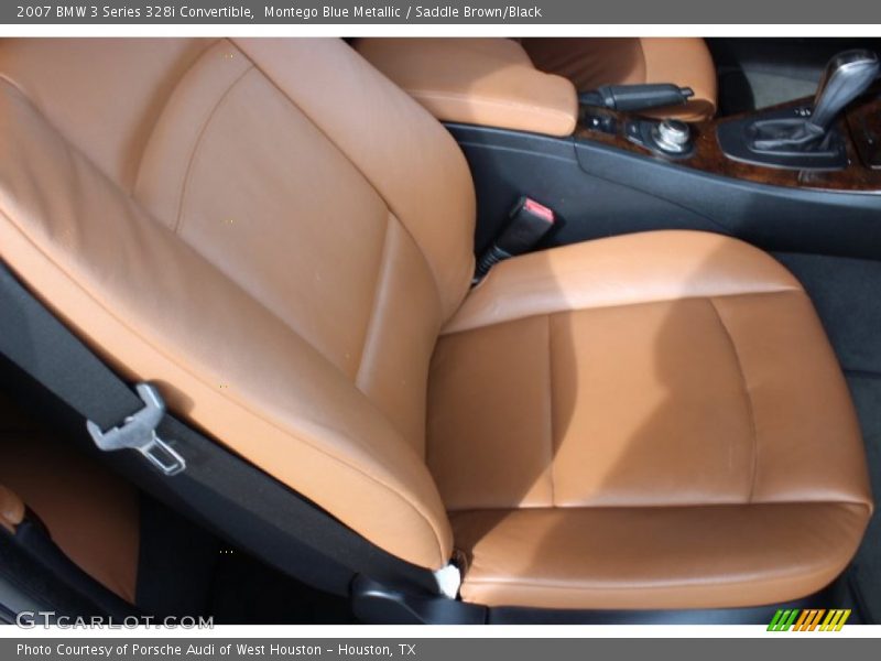 Montego Blue Metallic / Saddle Brown/Black 2007 BMW 3 Series 328i Convertible