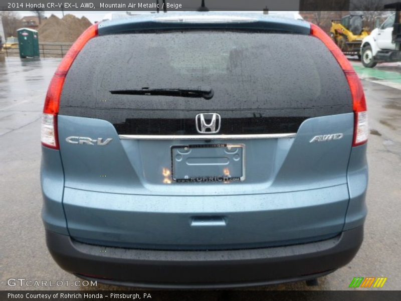 Mountain Air Metallic / Beige 2014 Honda CR-V EX-L AWD