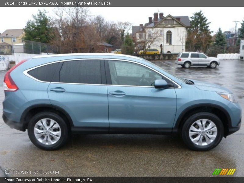 Mountain Air Metallic / Beige 2014 Honda CR-V EX-L AWD