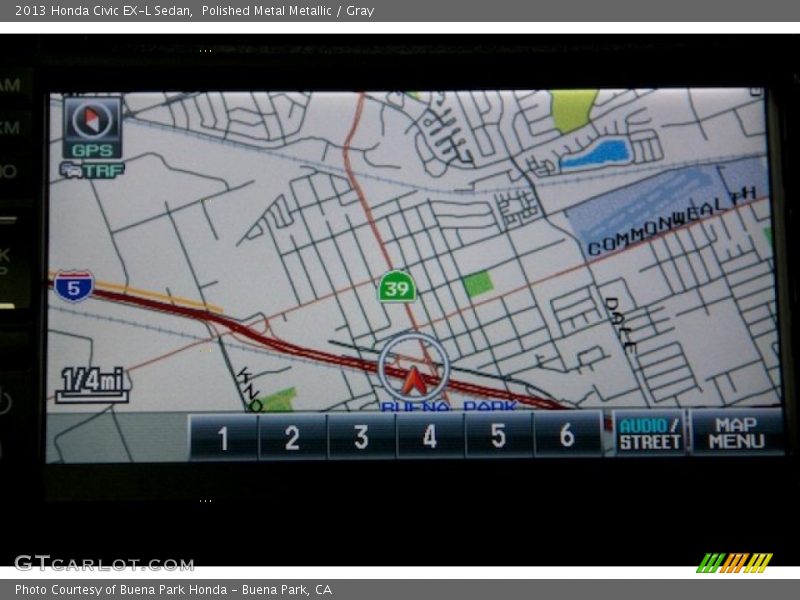 Polished Metal Metallic / Gray 2013 Honda Civic EX-L Sedan