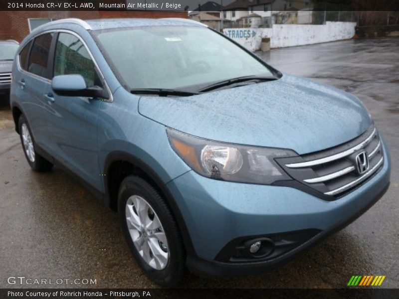Mountain Air Metallic / Beige 2014 Honda CR-V EX-L AWD