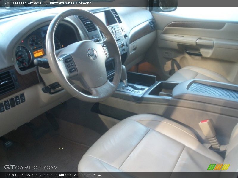 Blizzard White / Almond 2008 Nissan Armada LE
