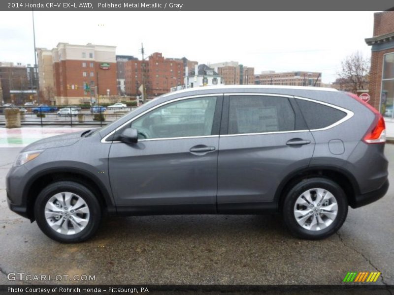 Polished Metal Metallic / Gray 2014 Honda CR-V EX-L AWD