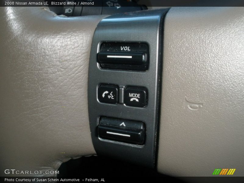Blizzard White / Almond 2008 Nissan Armada LE