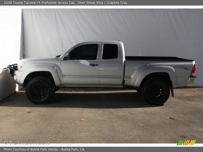 Silver Streak Mica / Graphite Gray 2008 Toyota Tacoma V6 PreRunner Access Cab