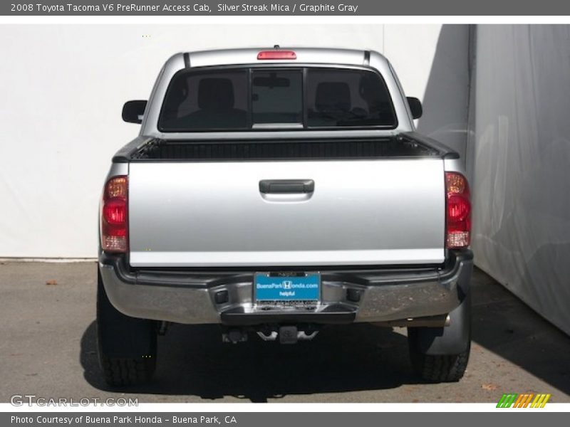 Silver Streak Mica / Graphite Gray 2008 Toyota Tacoma V6 PreRunner Access Cab