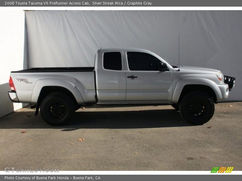 Silver Streak Mica / Graphite Gray 2008 Toyota Tacoma V6 PreRunner Access Cab