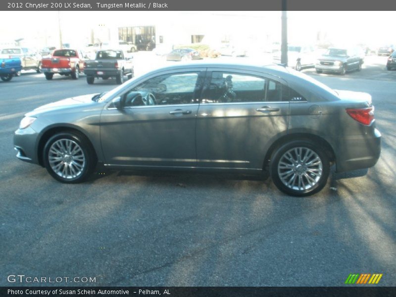 Tungsten Metallic / Black 2012 Chrysler 200 LX Sedan