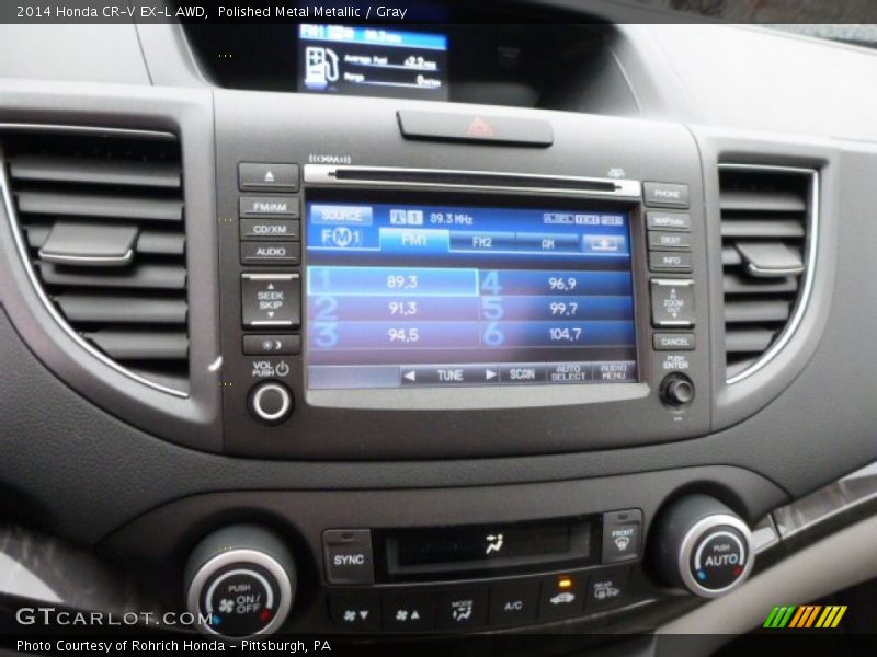 Polished Metal Metallic / Gray 2014 Honda CR-V EX-L AWD