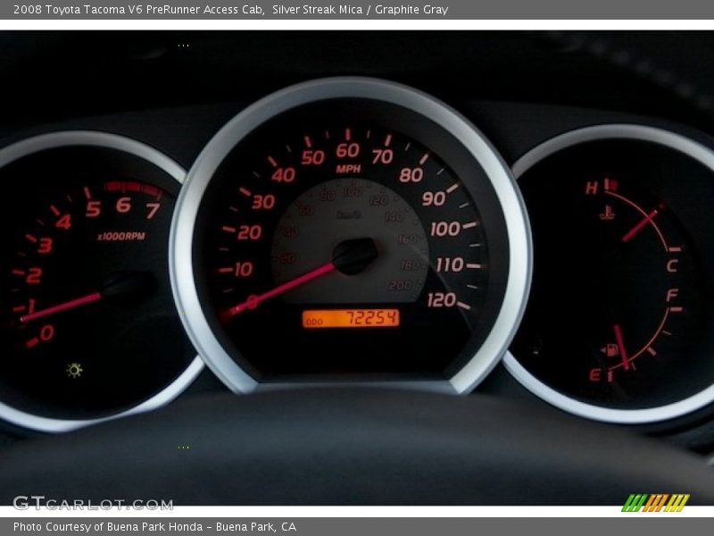 Silver Streak Mica / Graphite Gray 2008 Toyota Tacoma V6 PreRunner Access Cab