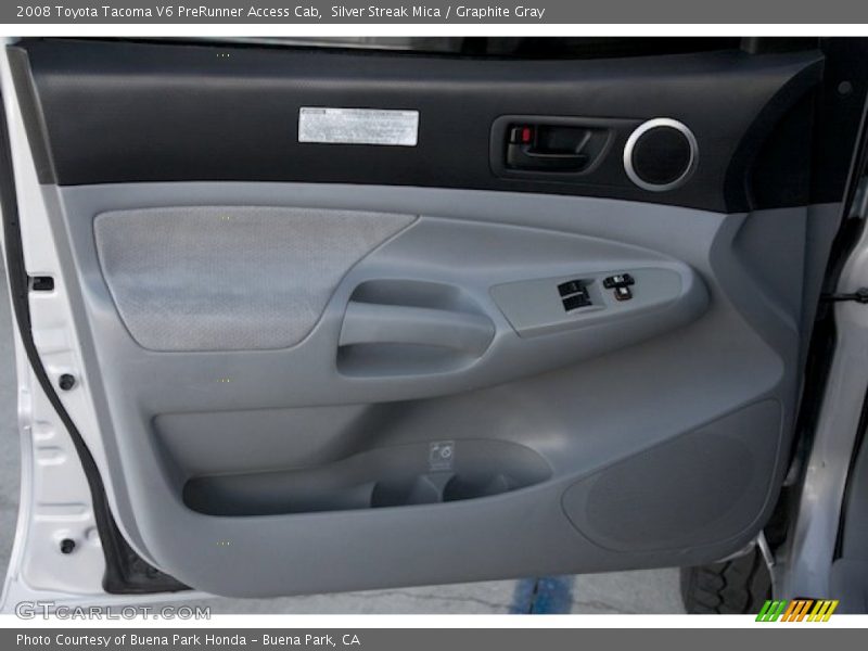 Silver Streak Mica / Graphite Gray 2008 Toyota Tacoma V6 PreRunner Access Cab