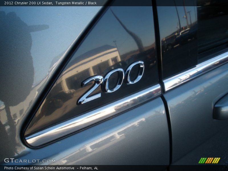 Tungsten Metallic / Black 2012 Chrysler 200 LX Sedan