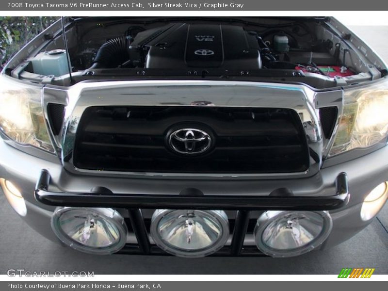 Silver Streak Mica / Graphite Gray 2008 Toyota Tacoma V6 PreRunner Access Cab