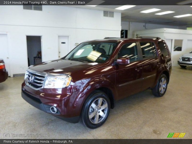 Dark Cherry Pearl / Black 2014 Honda Pilot Touring 4WD