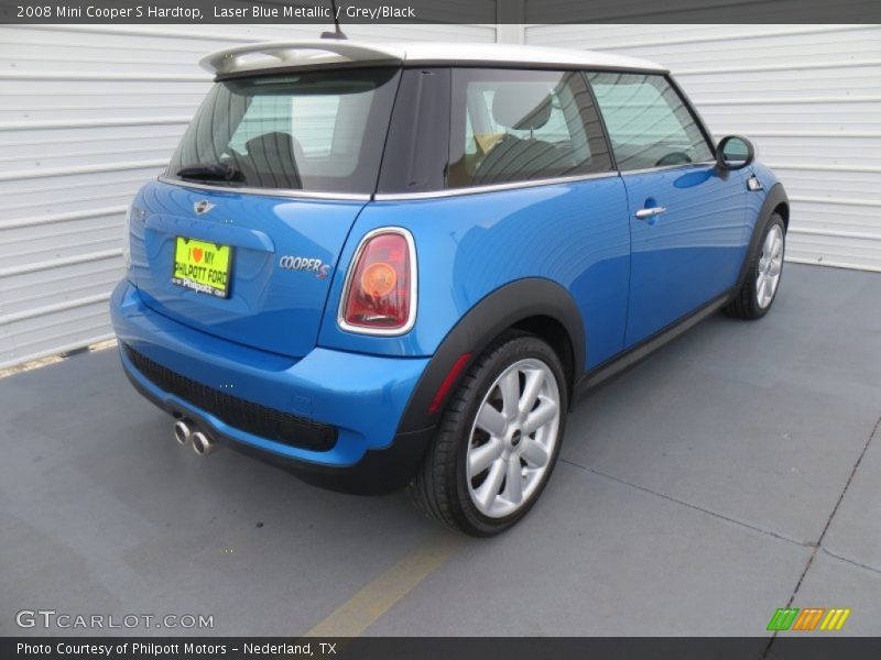 Laser Blue Metallic / Grey/Black 2008 Mini Cooper S Hardtop