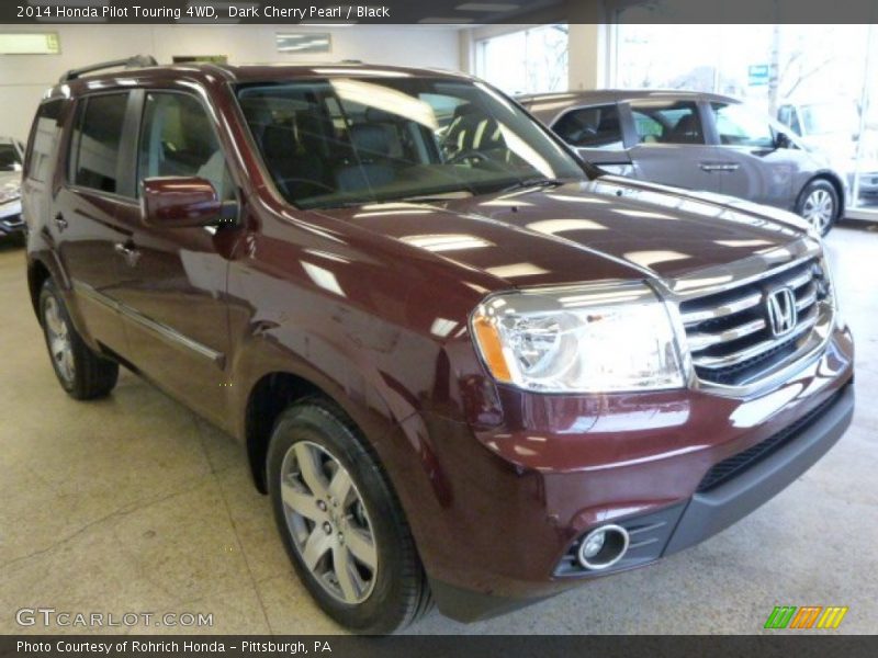 Dark Cherry Pearl / Black 2014 Honda Pilot Touring 4WD