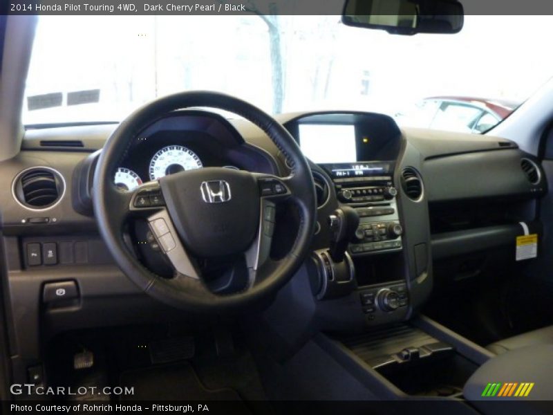 Dark Cherry Pearl / Black 2014 Honda Pilot Touring 4WD