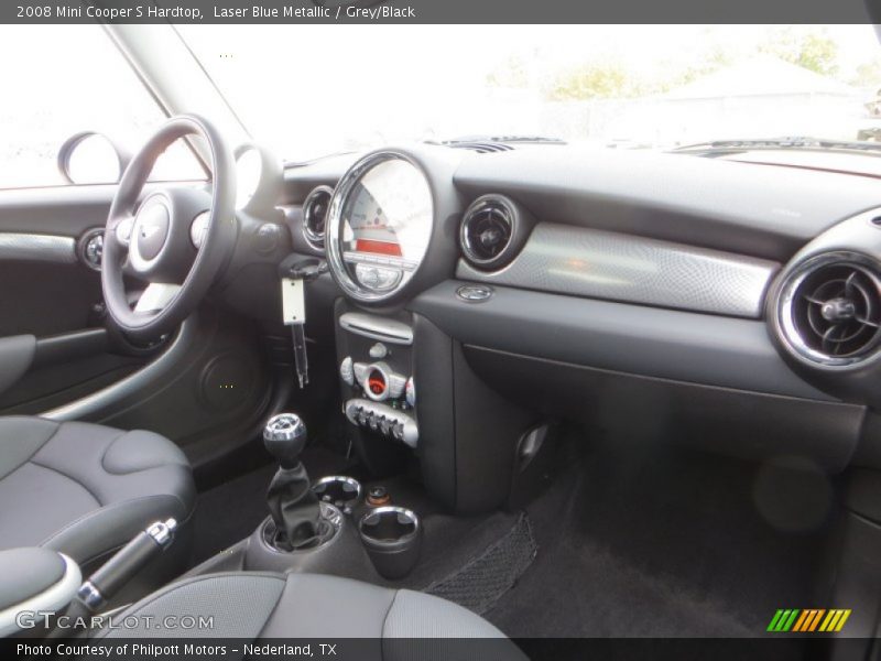 Laser Blue Metallic / Grey/Black 2008 Mini Cooper S Hardtop