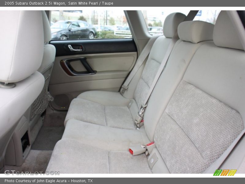 Satin White Pearl / Taupe 2005 Subaru Outback 2.5i Wagon