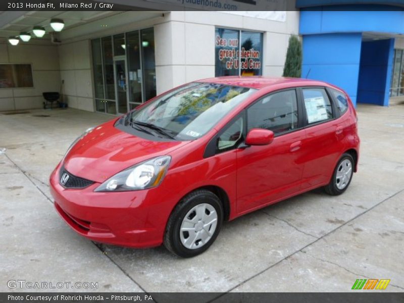 Milano Red / Gray 2013 Honda Fit